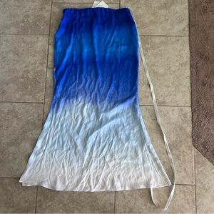 Blue maxi skirt